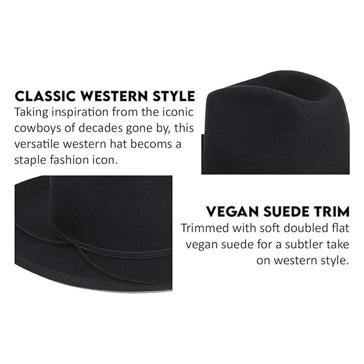 Lack of Color Unisex The Goldfinger Classic Wool Cowboy-Style Western Hat