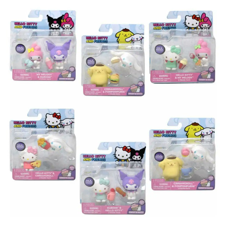 Jazwares Hello Kitty and Friends Sweety &amp; Salty Series 1 2" Duo Figures Blind Box