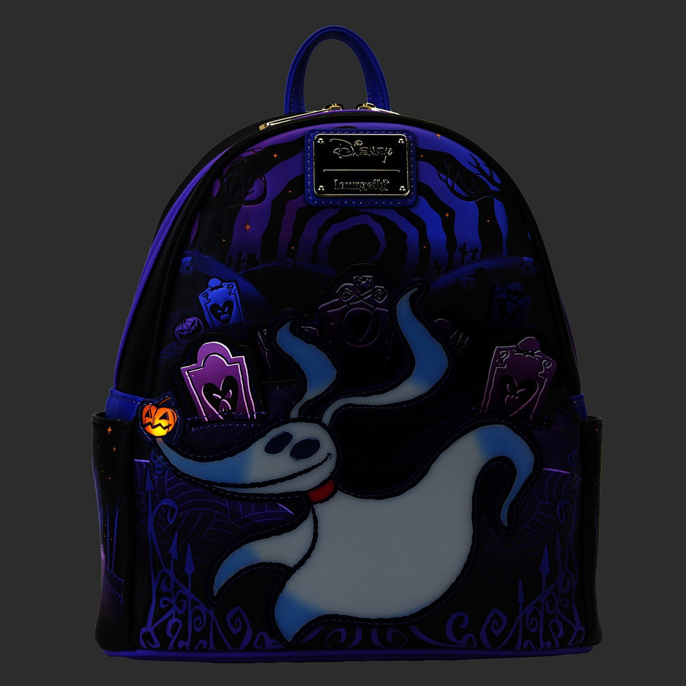 Loungefly Disney The Nightmare Before Christmas Zero Graveyard Light Up Mini Backpack