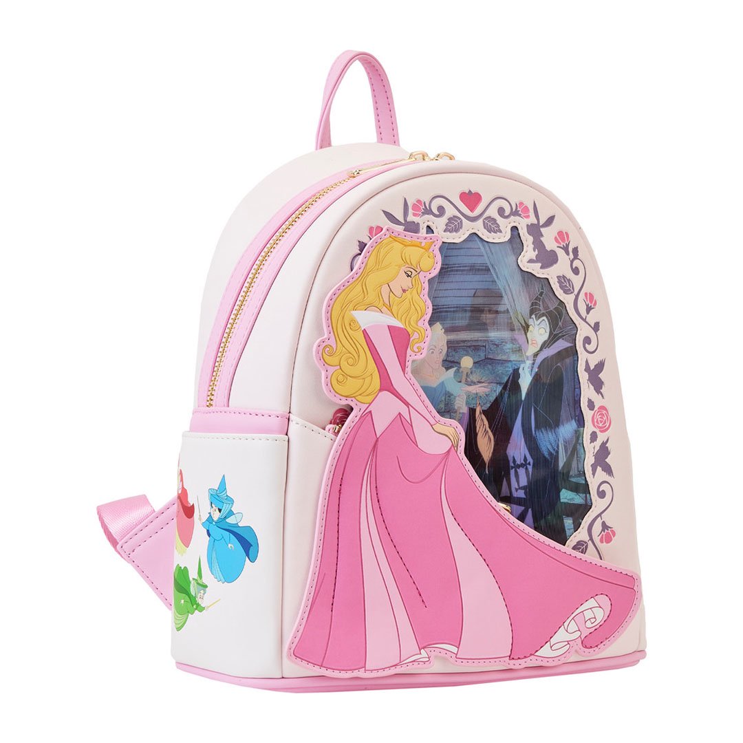 Loungefly Disney Sleeping Beauty Princess Lenticular Mini Backpack - Front