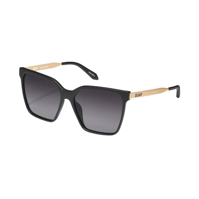 Quay Australia Women's Level Up Remixed Square Sunglasses - Black - Full