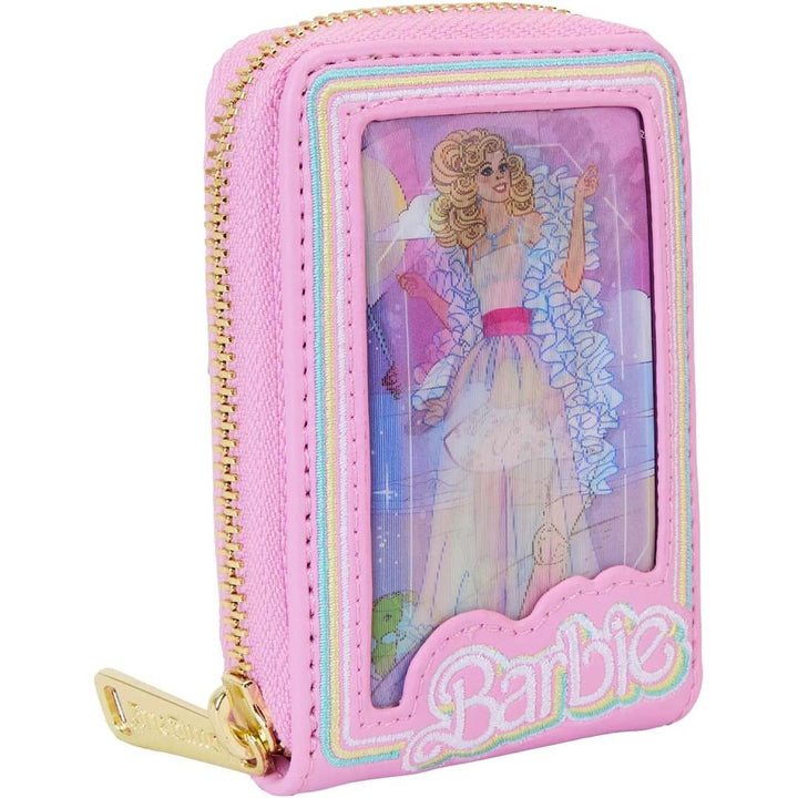 Loungefly Mattel Barbie 65th Anniversary Doll Box Triple Lenticular Zip-Around Wallet