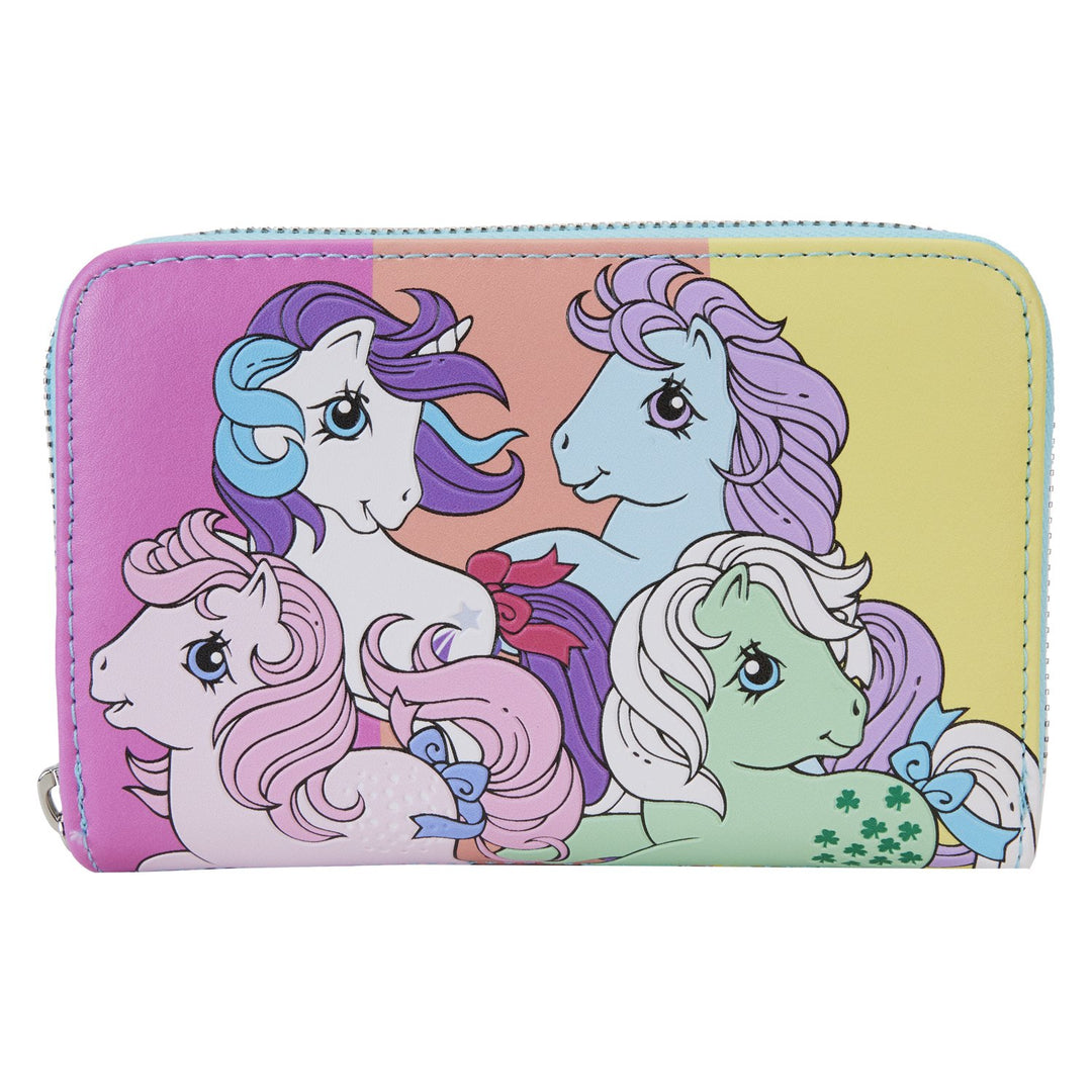 MLPWA0014 - Loungefly Hasbro My Little Pony Color Block Zip-Around Wallet - Front