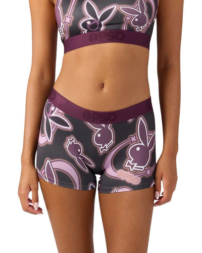 PSD Underwear Women's Playboy Tumble Boy Shorts 3-Pack