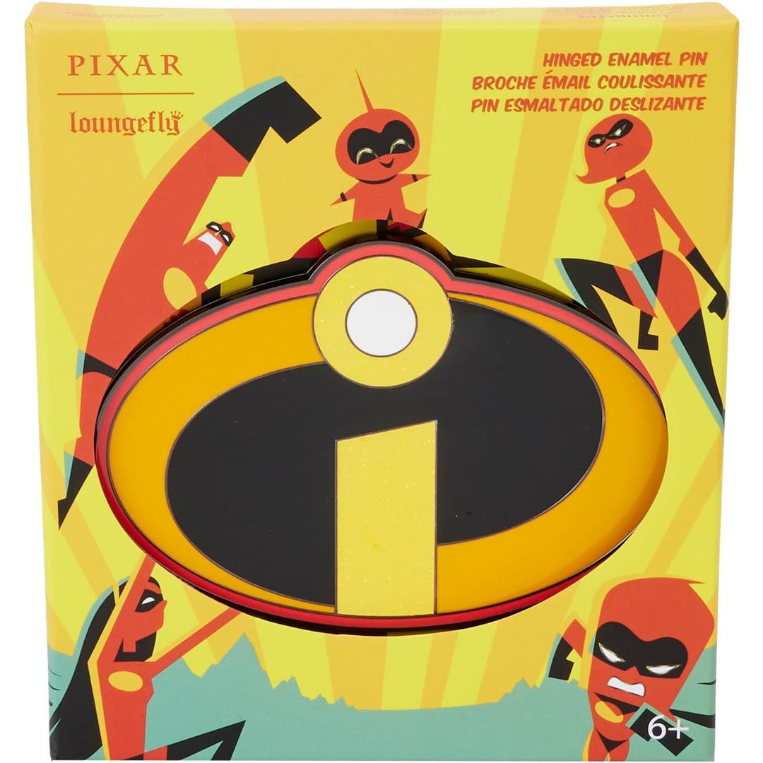 Loungefly Pixar The Incredibles 20th Anniversary Hinged 3" Collector Box Pin