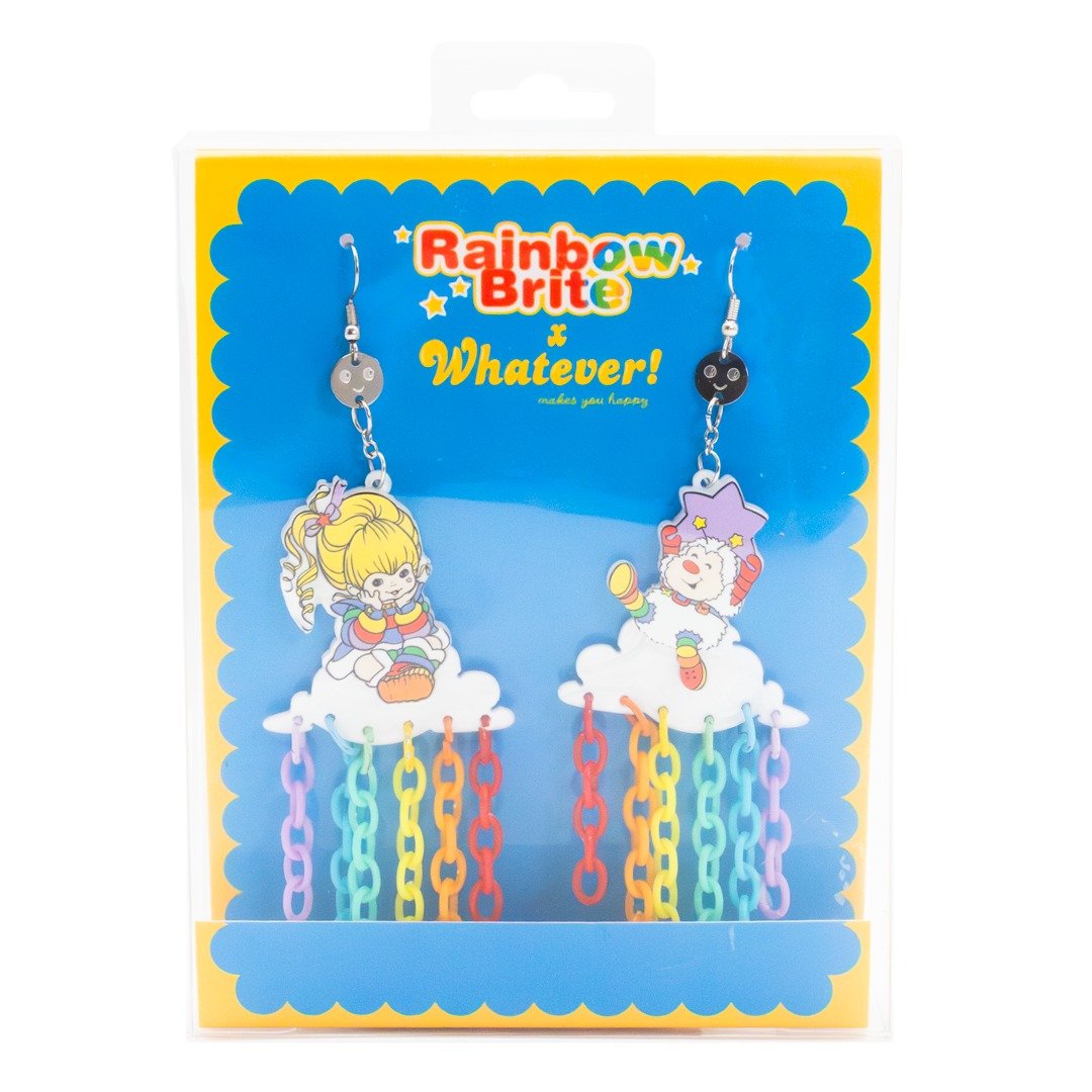 Whatever Makes You Happy Rainbow Brite Dangle Rainbow Acrylic Earrings