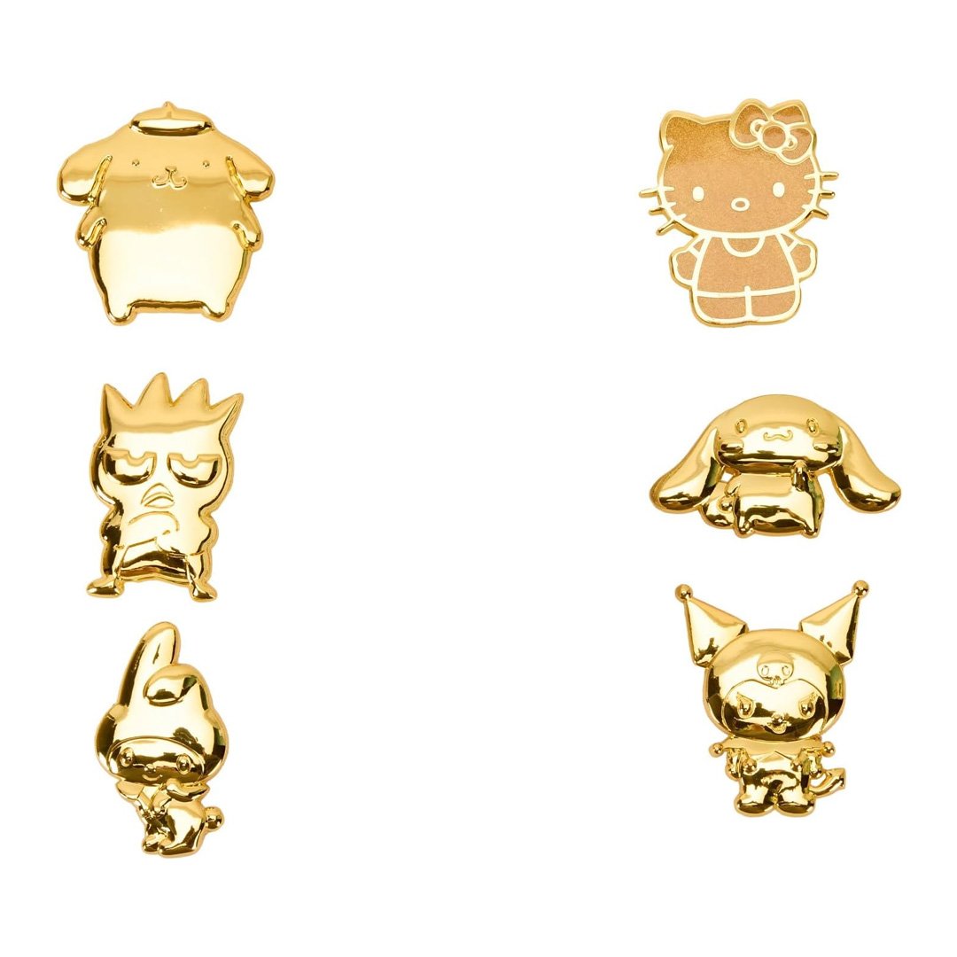 Loungefly Sanrio Hello Kitty &amp; Friends 50th Anniversary Gold Mystery Box Pin
