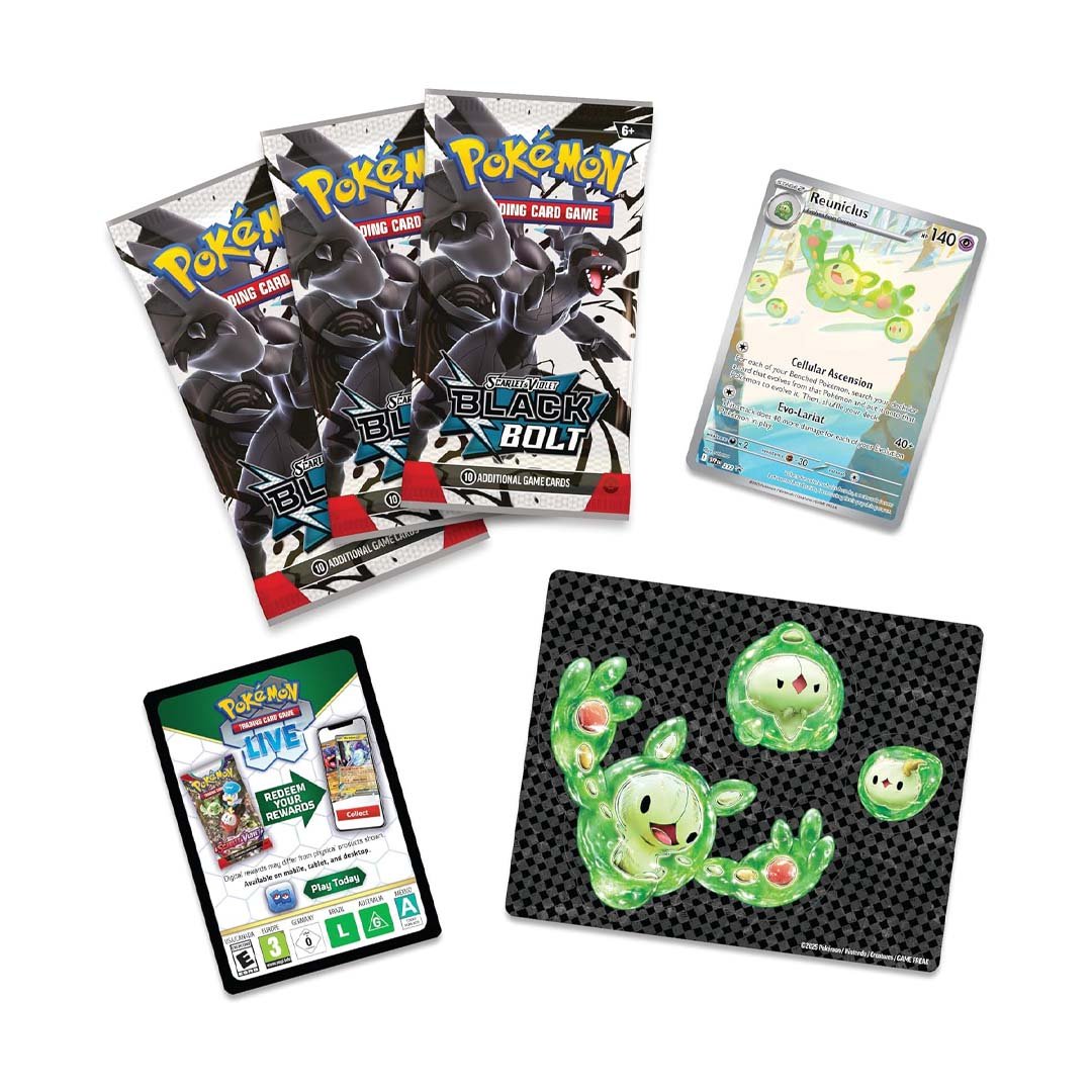 Pokémon TCG Scarlet &amp; Violet 10.5 Black Bolt Tech Sticker Blister
