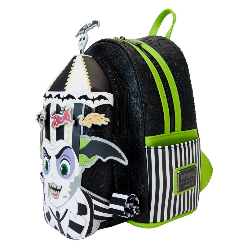Loungefly Warner Brothers Beetlejuice Carousel Light-Up Cosplay Mini Backpack - Side