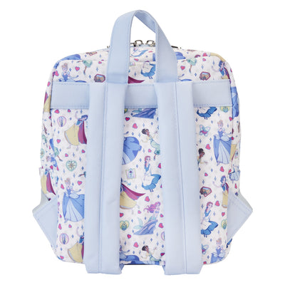 Loungefly Disney Princess Manga Style Allover Print Nylon Mini Backpack - Back
