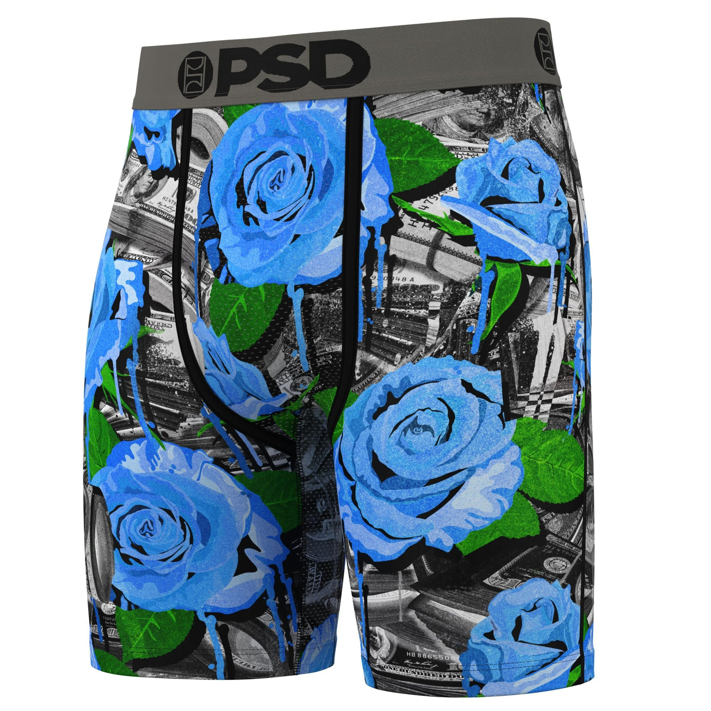 PSD Underwear Men's Blooming Rose Boxer Briefs 3-Pack