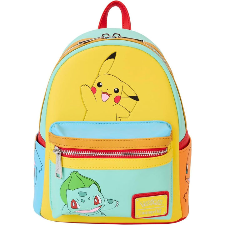 Loungefly Pokemon Color Block Starters Mini Backpack