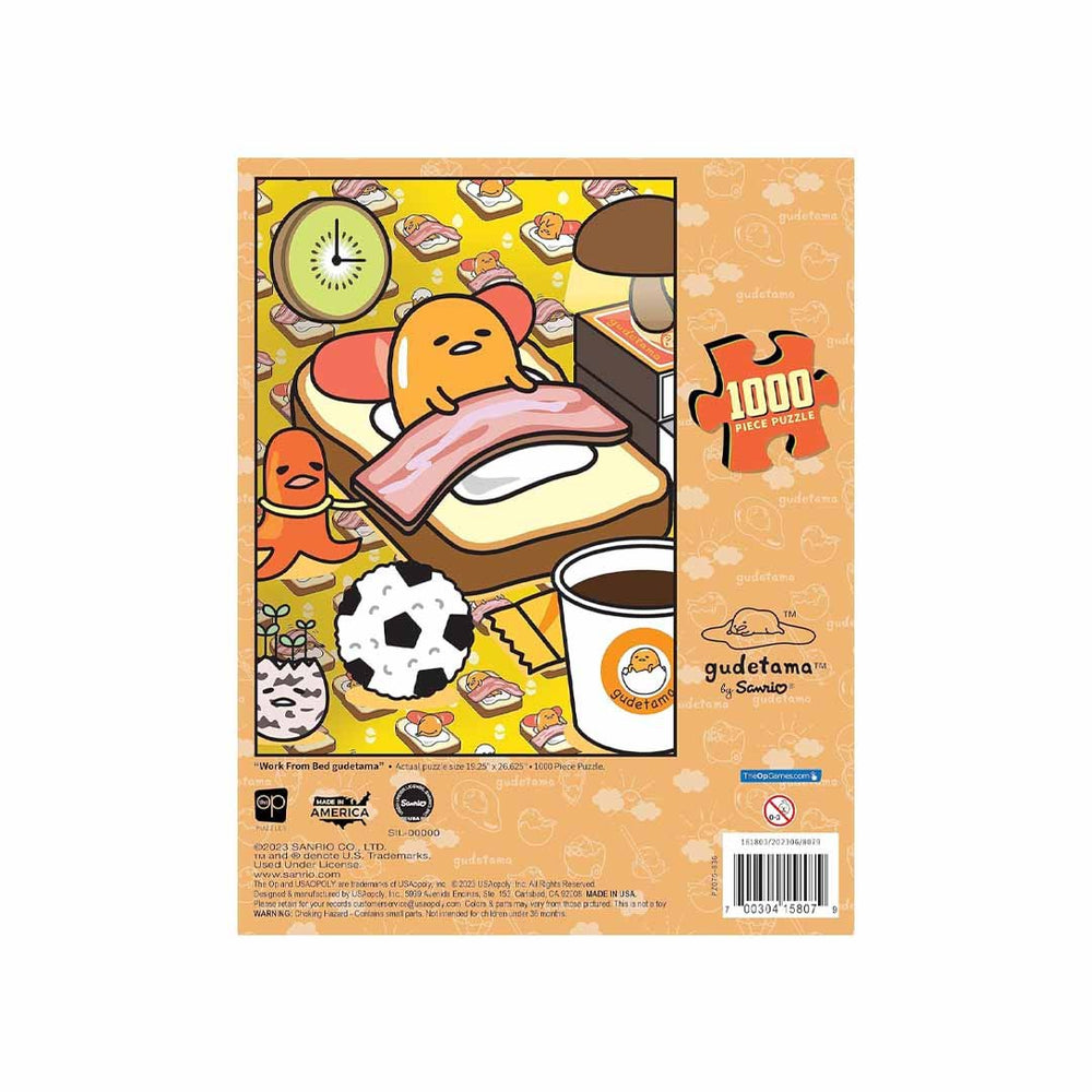 USAopoly Gudetama Work From Bed 1000 Piece Puzzle