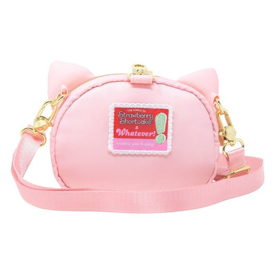 Whatever Makes You Happy Strawberry Shortcake Custard Plush Coin Bag with Strap