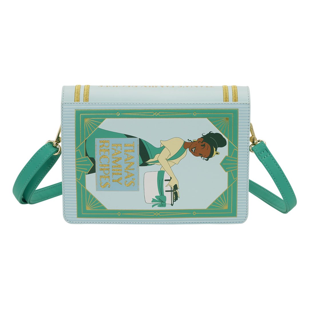 Loungefly Disney Princess and the Frog Princess Tiana Recipe Book Crossbody Bag