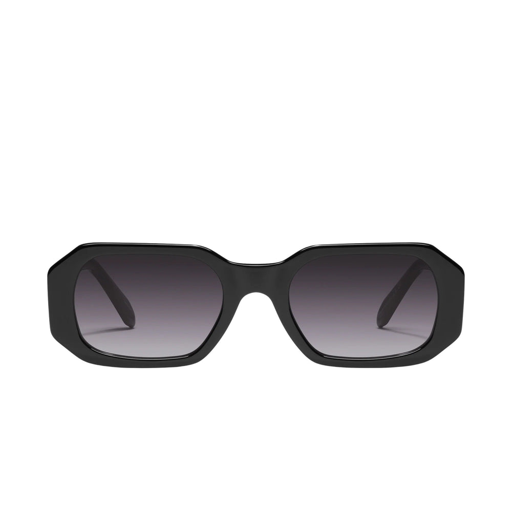 Quay Australia Women's Hyped Up Square Sunglasses - Black - Front