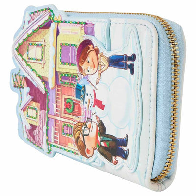 Loungefly Disney Pixar Up House Christmas Lights Zip-Around Wallet