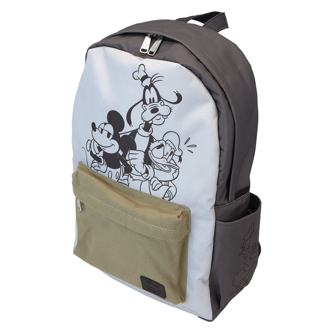 Loungefly Disney Mickey And Friends Canvas Nylon Full-Size Backpack