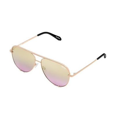 Quay Australia HIGH KEY Classic Unisex Aviator Sunglasses - Angle