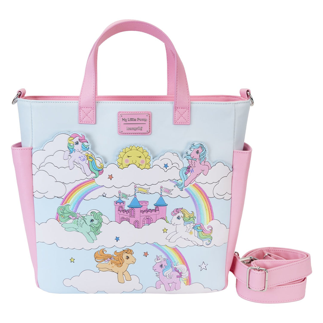 MLPTB0036 - Loungefly Hasbro My Little Pony Sky Scene Convertible Tote Bag - Front