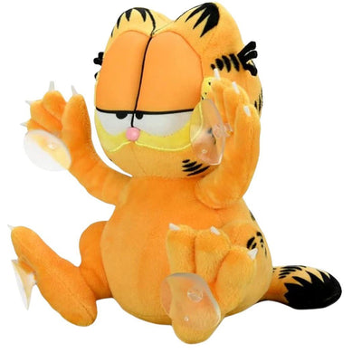 Kidrobot Garfield Relaxed Edition 8" Suction Cup Window Clinger Plush Toy - 3/4 left angle
