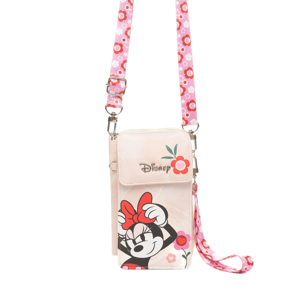 Wondapop Disney Minnie Mouse Crossbody Cell Phone Wallet Wristlet