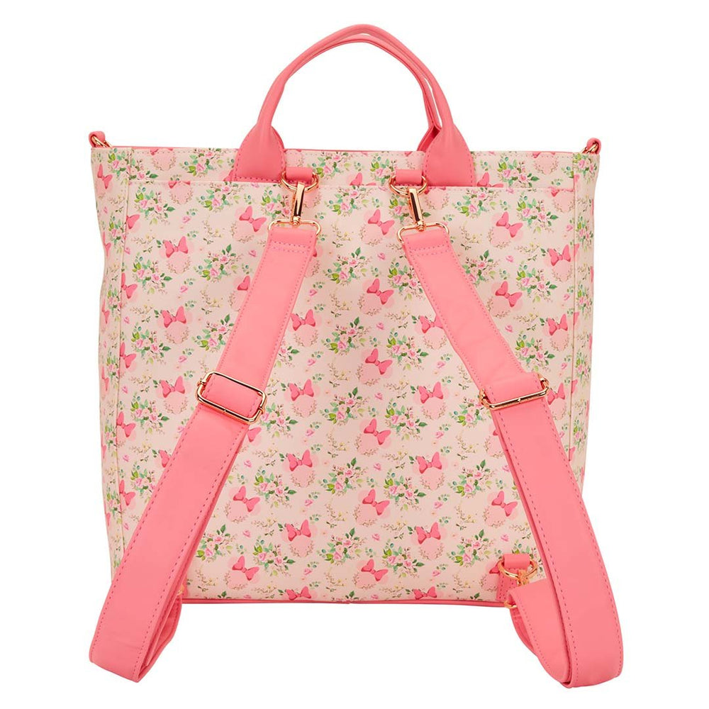 Loungefly Disney Minnie Mouse Floral Convertible Backpack & Tote Bag
