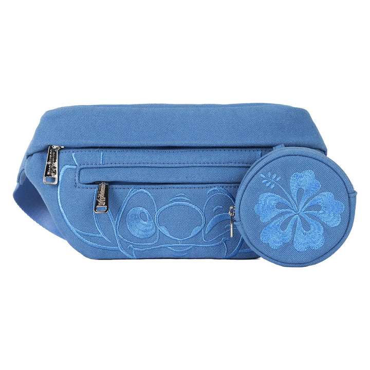 Loungefly Disney Stitch Ohana Canvas Convertible Belt Bag with Coin Bag