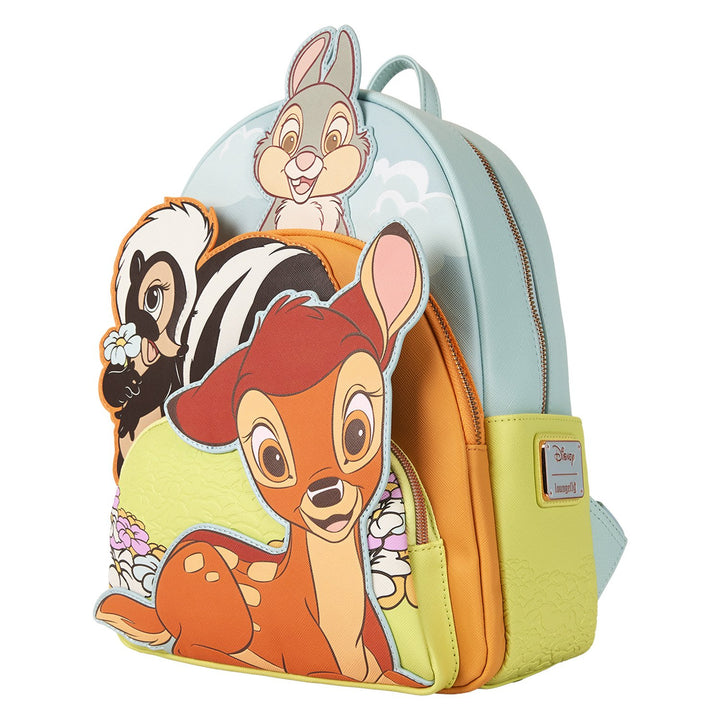 Loungefly Disney Bambi &amp; Friends Triple Pocket Mini Backpack