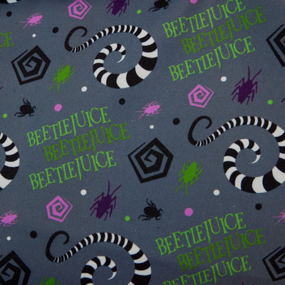 Loungefly Warner Brothers Beetlejuice Cosplay Full Size Nylon Backpack - Interior Detail