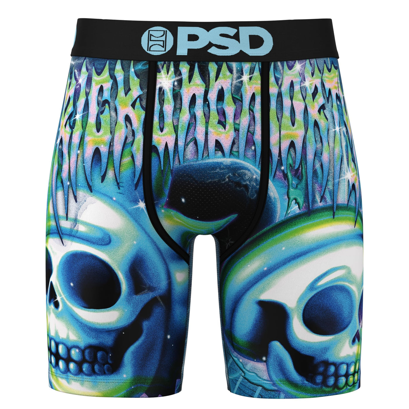 PSD Underwear Men's Rick and Morty Dimension Boxer Briefs 3-Pack - Skulls