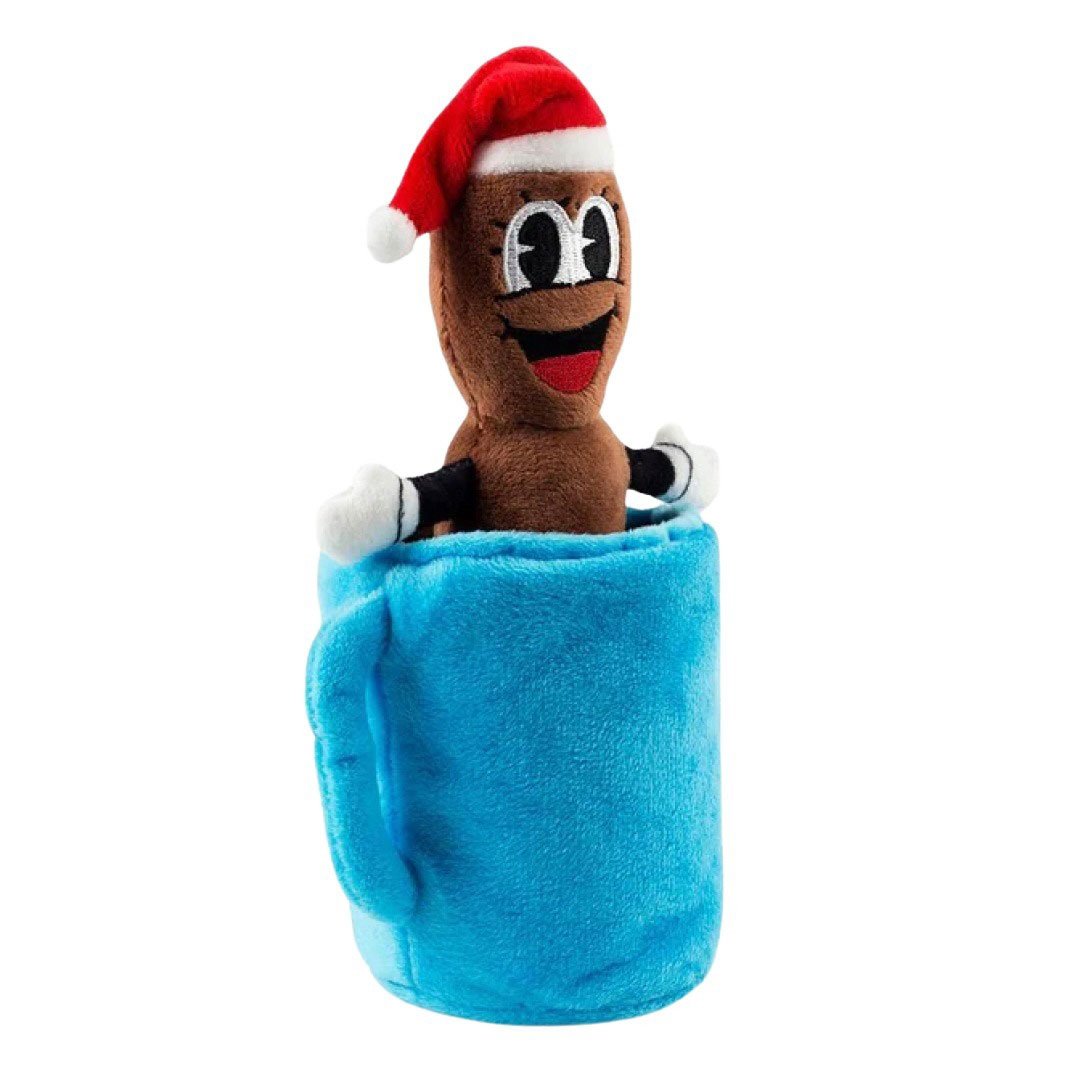 Kidrobot South Park 8" Mr. Hankey Phunny Mr. Hanky Plush Figure - inside mug 3/4 right angle