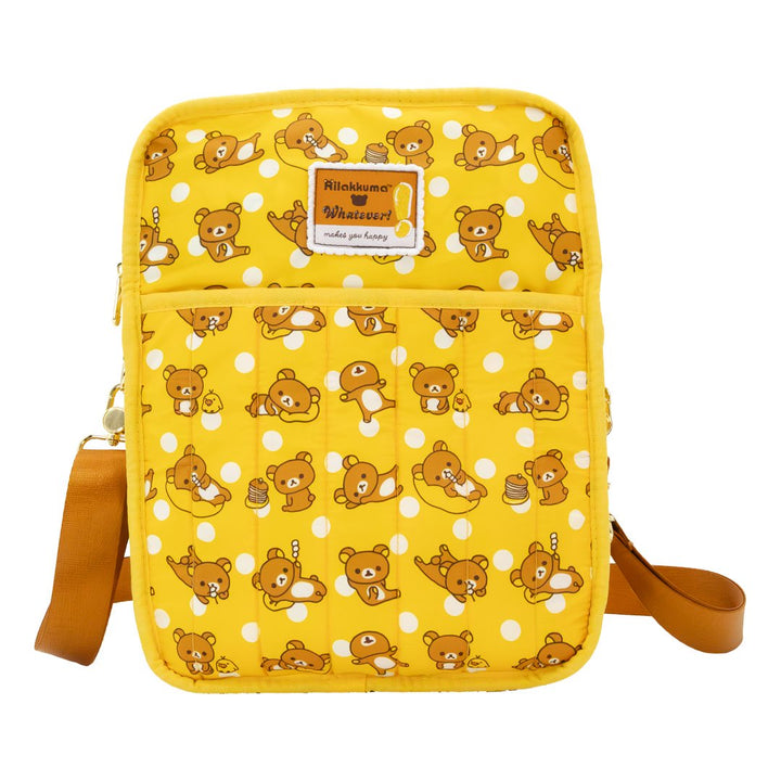 Whatever Makes You Happy Rilakkuma Quilted Reversable Convertible Square Bag