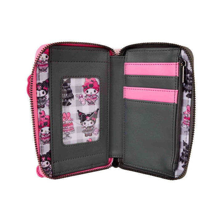 Loungefly Sanrio My Melody &amp; Kuromi Zip Around Wallet