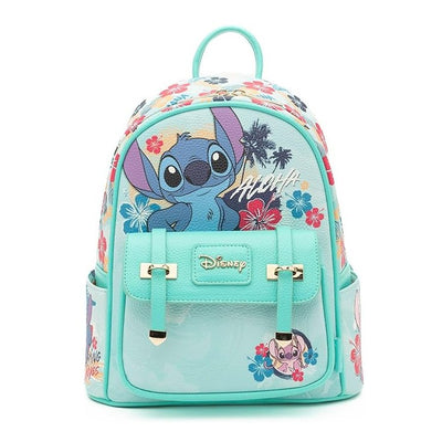 WondaPop Disney Stitch 11" Vegan Leather Mini Backpack - Front