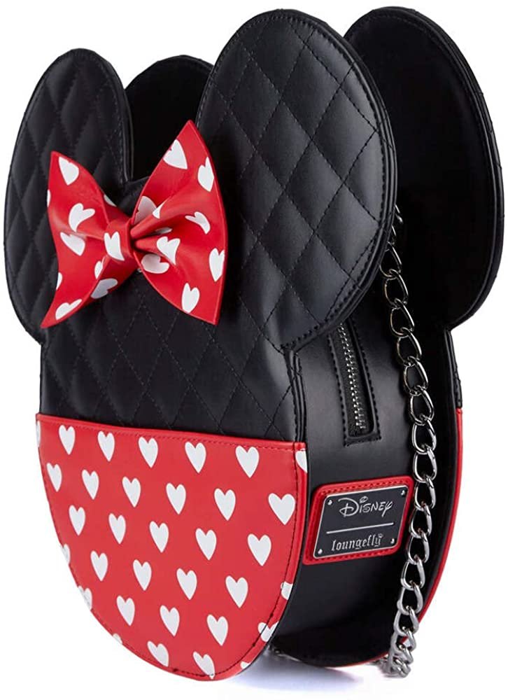 Loungefly Disney Mickey And Minnie Valentines Reversible Crossbody Bag
