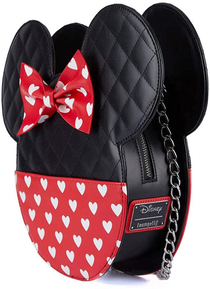 Loungefly Disney Mickey And Minnie Valentines Reversible Crossbody Bag