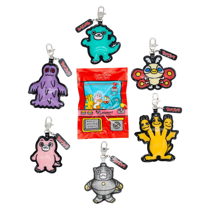 Whatever Makes You Happy Chibi Godzilla Raids Again Mystery Bag Padded Vinyl Bag Charms