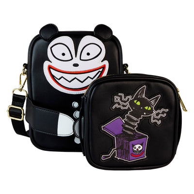 Loungefly Disney Nightmare Before Christmas Scary Teddy Crossbuddy Bag - front with detachable