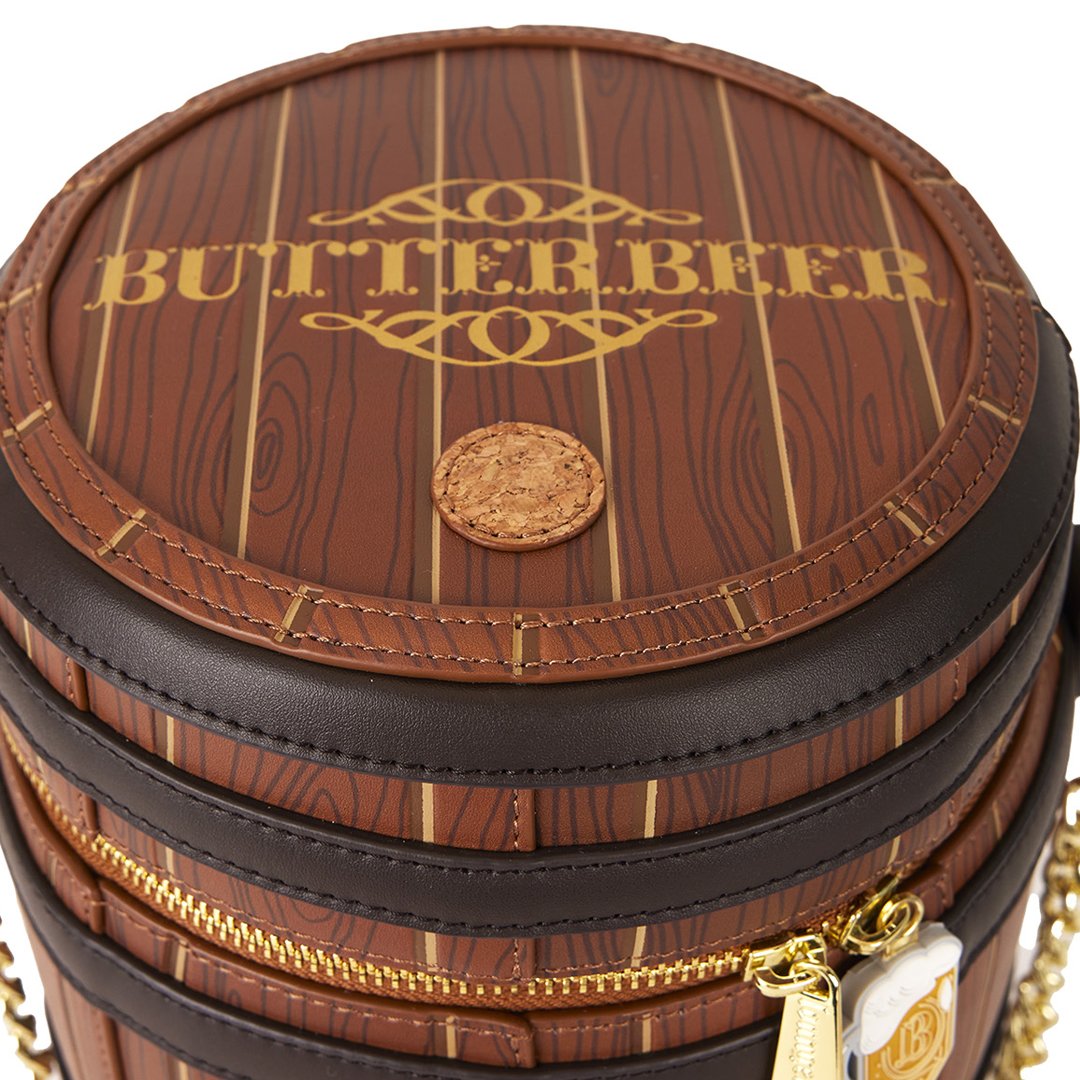 Loungefly Warner Brothers Harry Potter Butterbeer Barrel Scented Figural Crossbody Bag