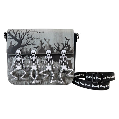 Loungefly Disney Skeleton Dance Crossbody - Front + Strap