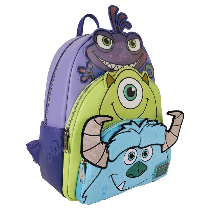 Loungefly Pixar Monsters Inc. Sulley, Mike, & Randall Triple