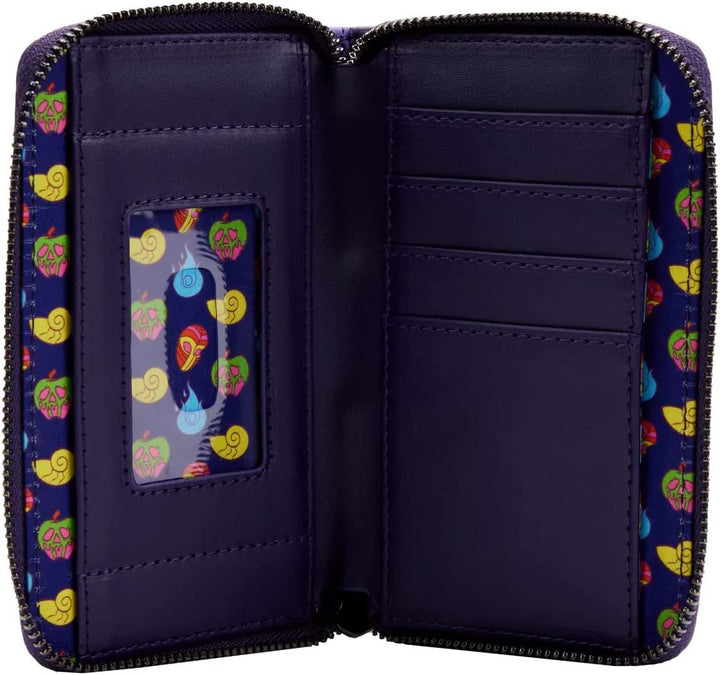 Loungefly Disney Villains In the Dark Zip-Around Wallet