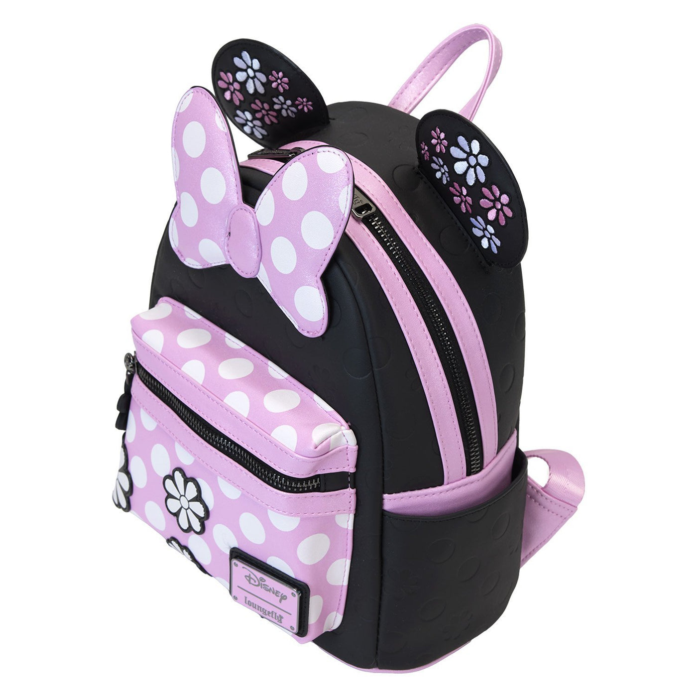 Loungefly Disney Minnie Mouse Floral Rock the Dots Mini Backpack