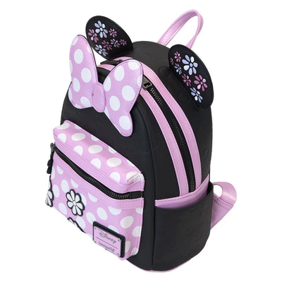 Loungefly Disney Minnie Mouse Floral Rock the Dots Mini Backpack
