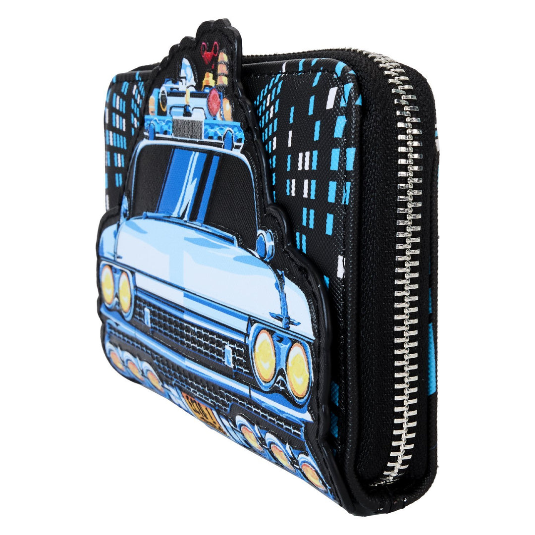 Loungefly Sony Ghostbusters Ecto-1 Glow Zip Around Wallet