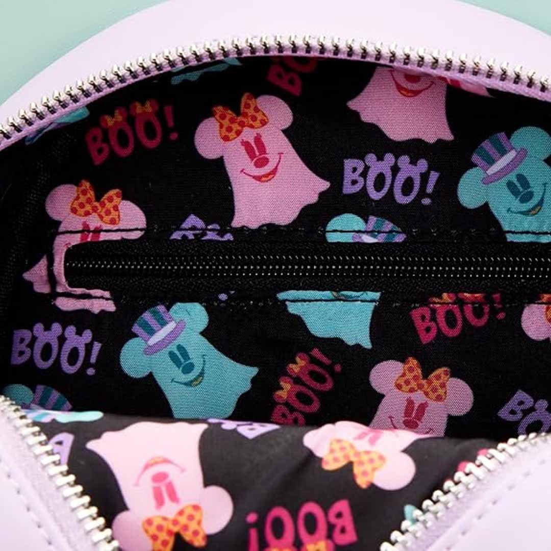 Loungefly Disney Pastel Ghost Minnie and Mickey Glow in the Dark Double Sided Crossbody