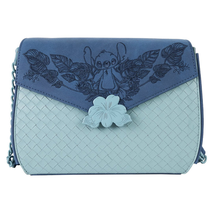 Loungefly Disney Stitch Embroidered Woven Crossbody Bag