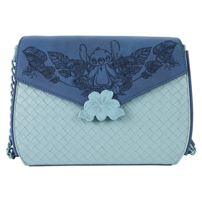 Loungefly Disney Stitch Embroidered Woven Crossbody Bag