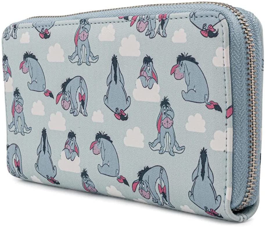 Loungefly Disney Eeyore Allover Print Zip-Around Wallet